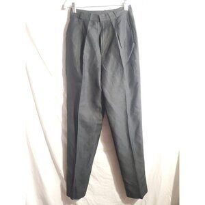 Classiques Entier Pants 4 Vtg Silk Linen HI Rise Pants Women Black  A11